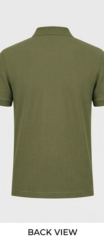 Men's Classic Solid Pique Polo T-Shirt - Olive Green