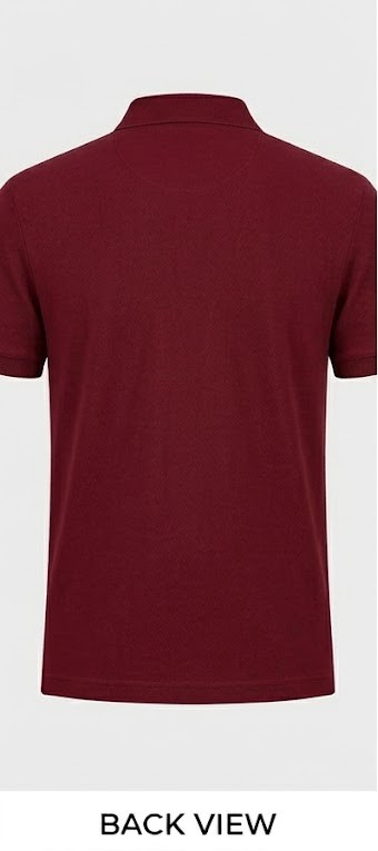 Men's Classic Solid Pique Polo T-Shirt - Crimson Maroon
