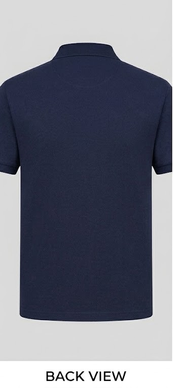 Men's Classic Solid Pique Polo T-Shirt - Midnight Navy