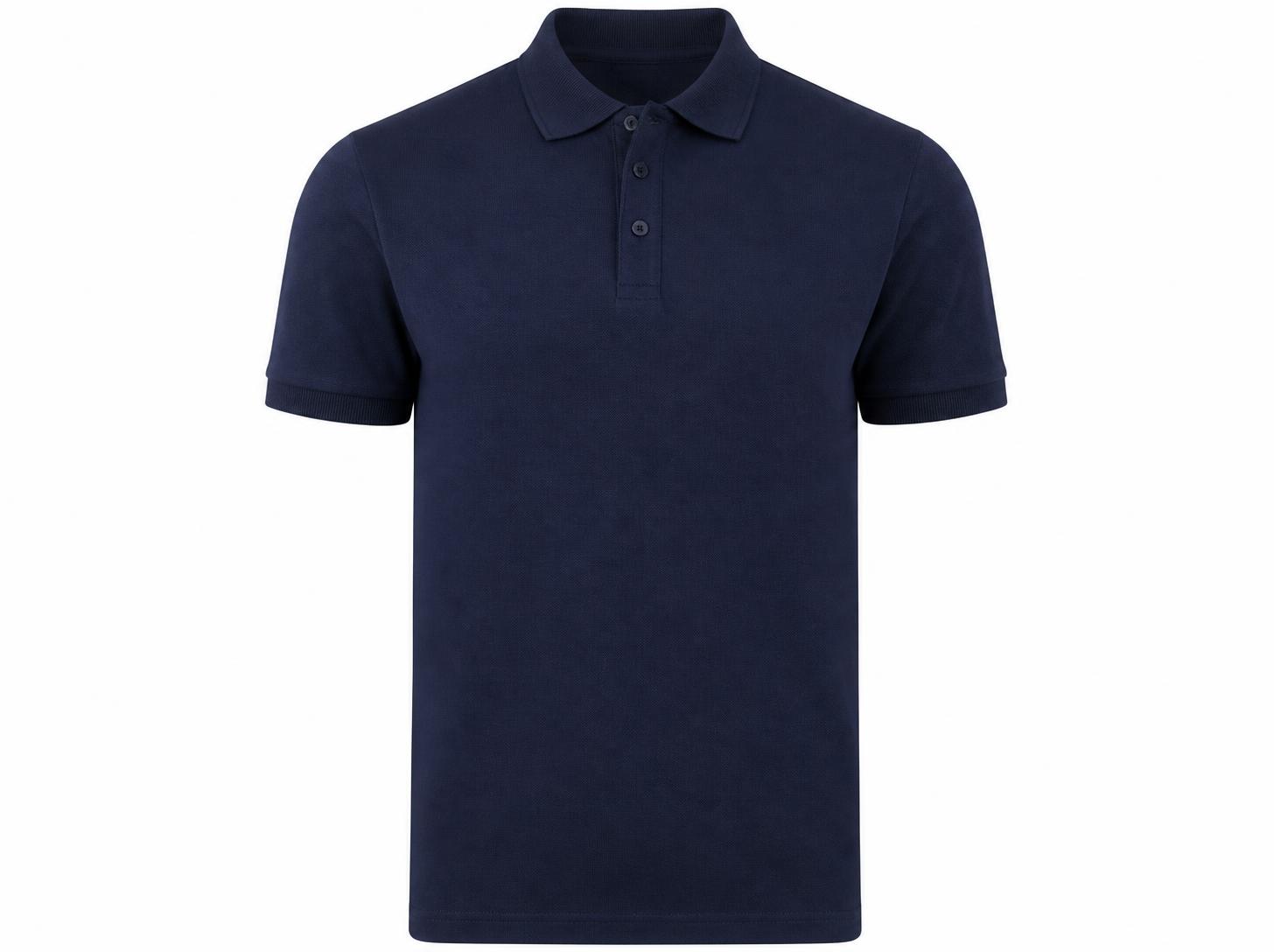 Men's Classic Solid Pique Polo T-Shirt - Midnight Navy