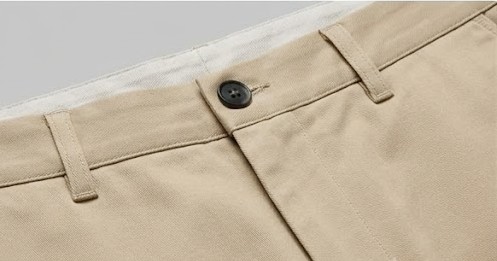 Men's Casual Stretch Chino Trousers - Sand Beige