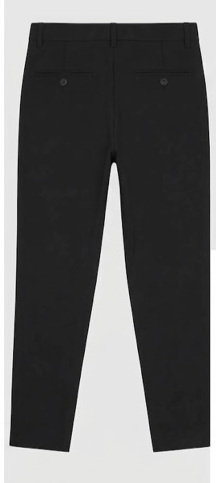 Men's Classic Tailored Formal Trousers - Pitch Black
