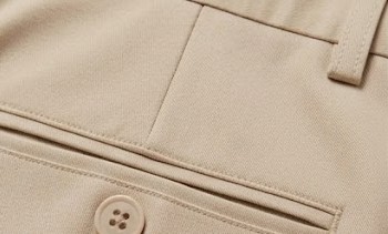 Men's Tailored Pressed Crease Trousers - Warm Sand Beige