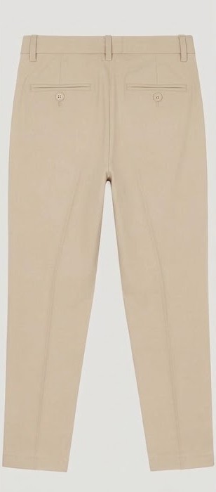Men's Tailored Pressed Crease Trousers - Warm Sand Beige