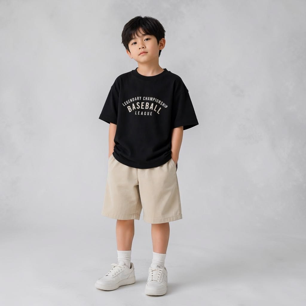 Boys Beige Cotton Casual Shorts