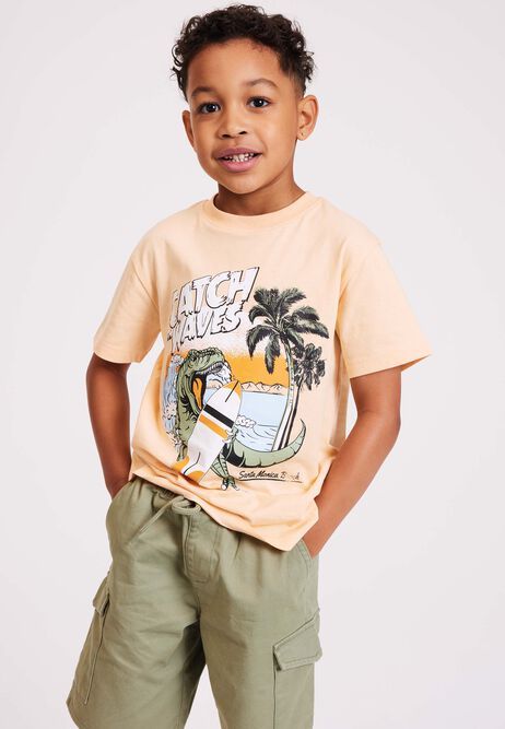 Boys Olive Green Cargo Shorts