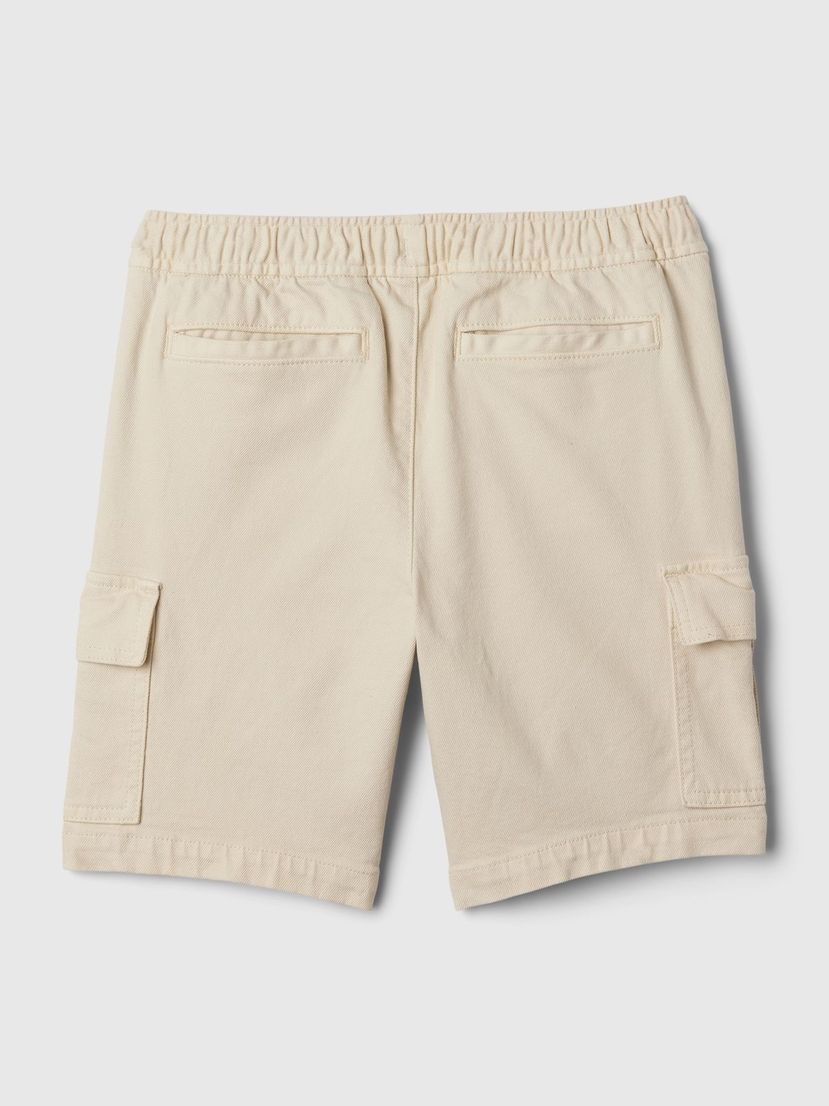 Boys Beige Multi-Pocket Cargo Shorts