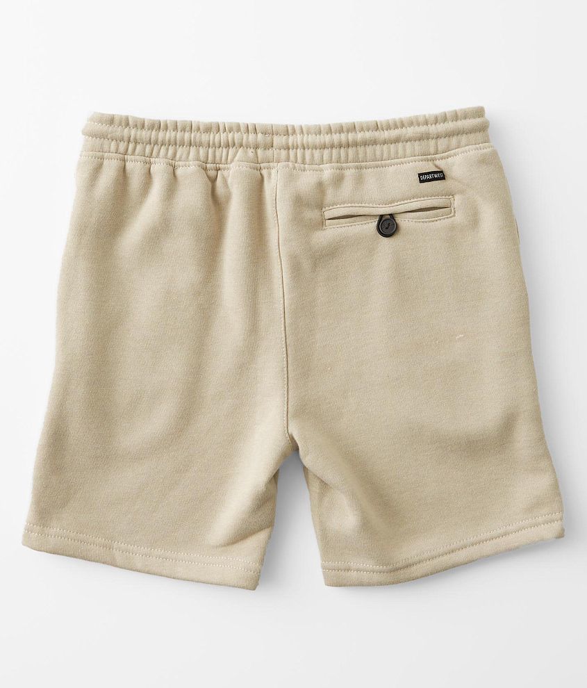 Boys Beige Linen Look Drawstring Shorts