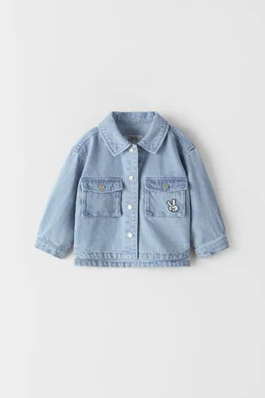 Kids Light Blue Denim Pocket Shirt