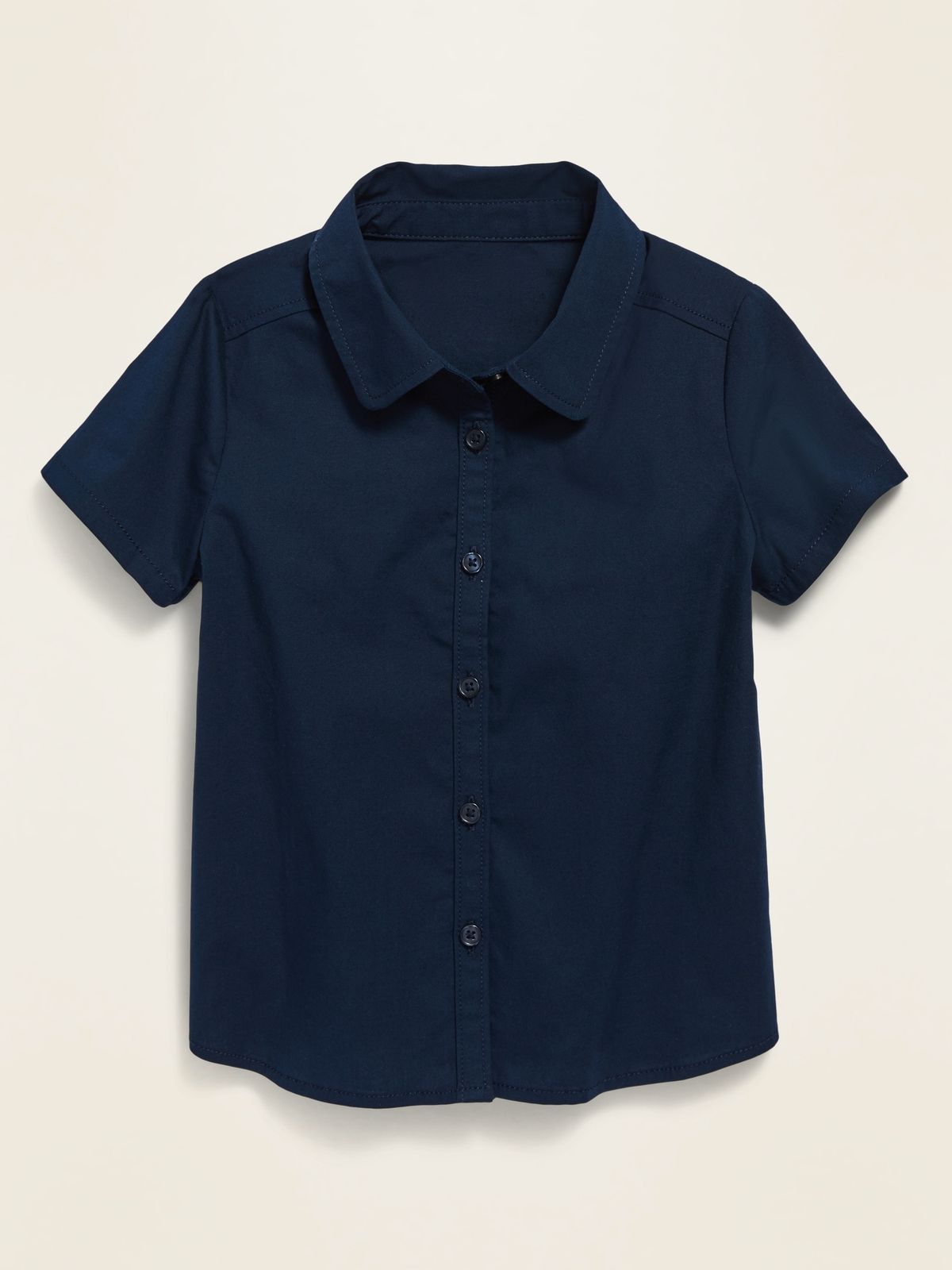 Boys Navy Blue Short Sleeve Shirt