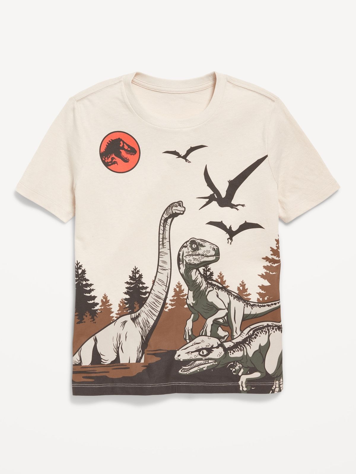 Kids Dinosaur Adventure Printed T-Shirt