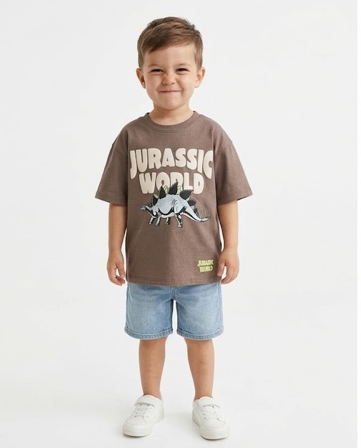 Kids Jurassic Dinosaur Graphic T-Shirt