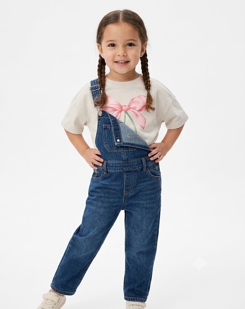 Kids Cherry Bow Printed T-Shirt