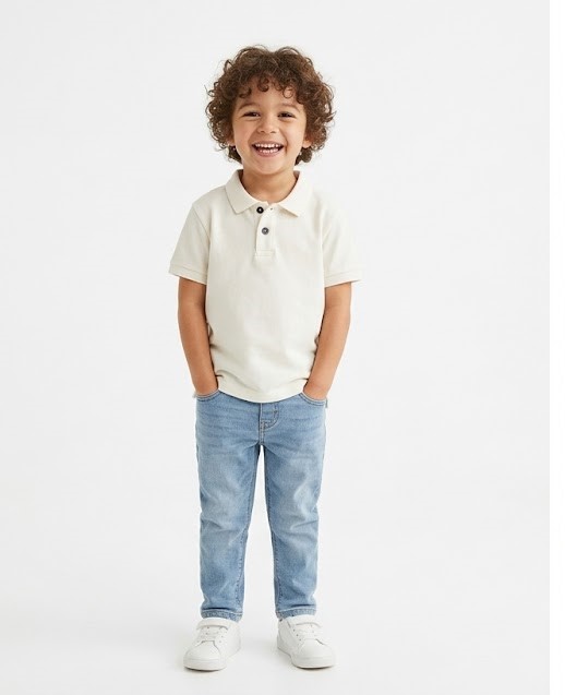 Kids Classic White Polo T-Shirt